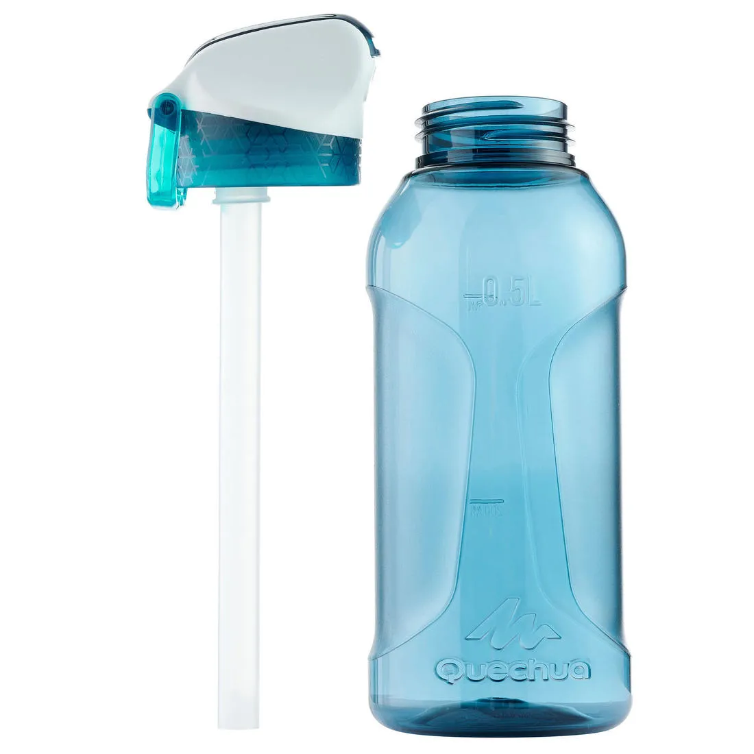 0.5 L Kids’ Ecozen® Water Flask 500 with instant cap, pipette & straw for hiking