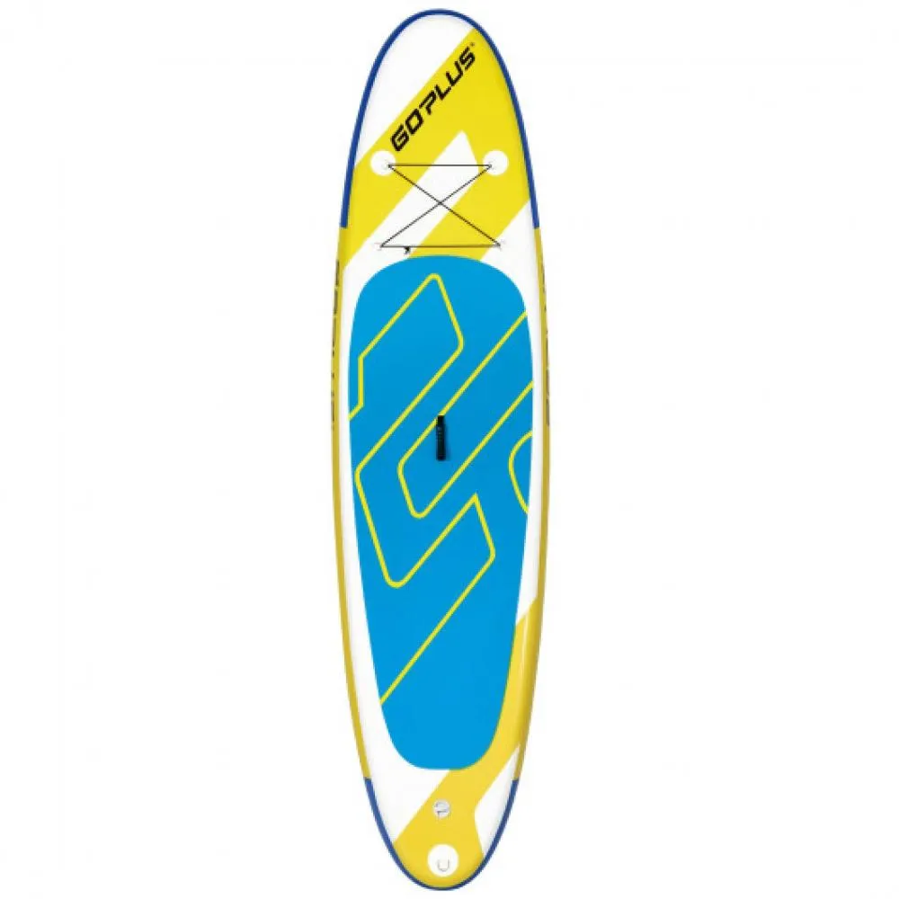 11 Feet Inflatable Stand Up Paddle Board with Aluminum Paddle-Light Blue
