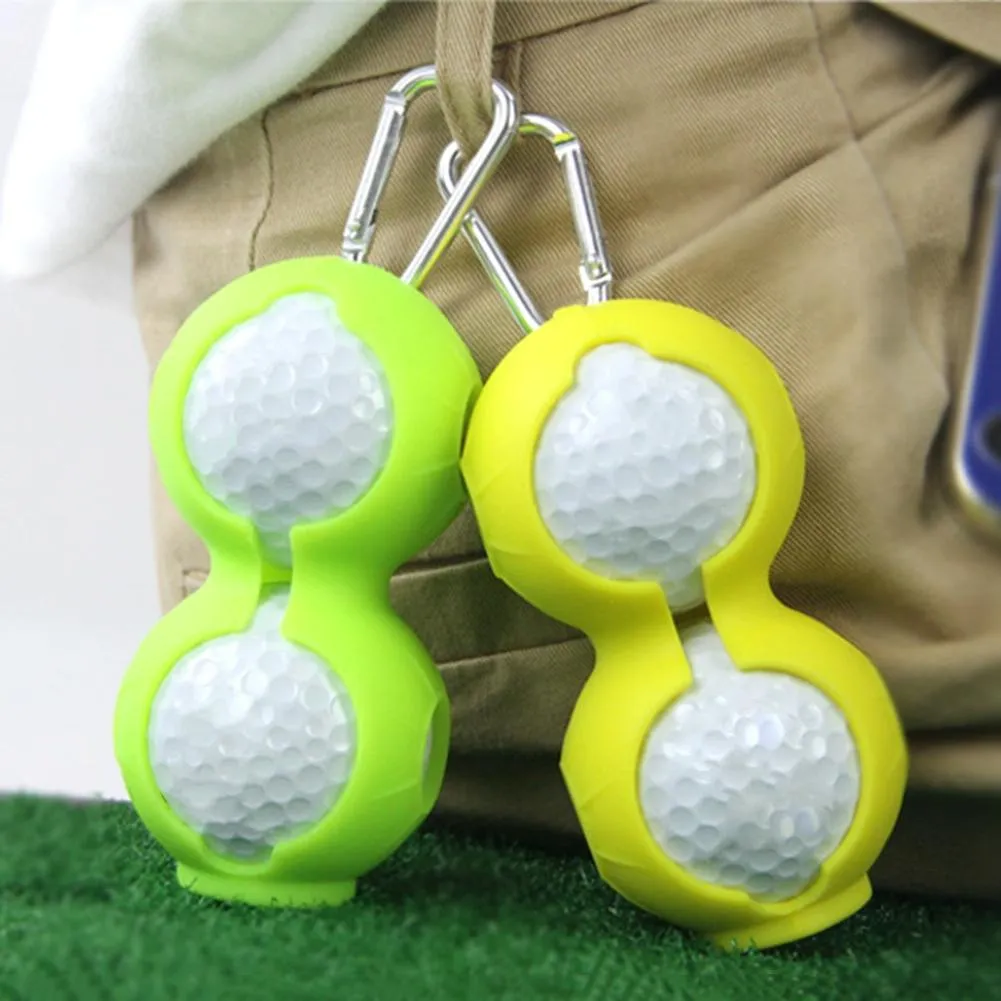 2-Pack Golf Silicone Double-Ball Protection Sleeves | Green