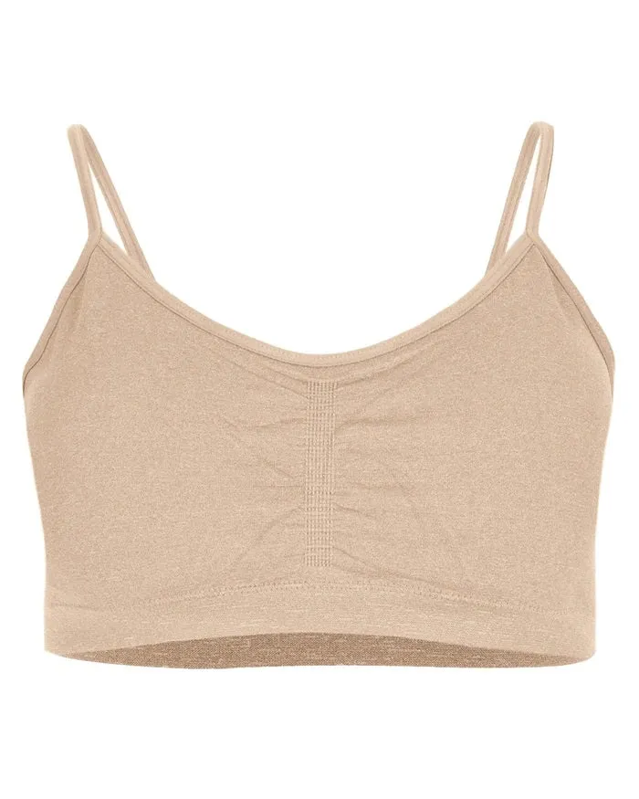 2PK Gathered Front Cup Bralette MJBS-3001