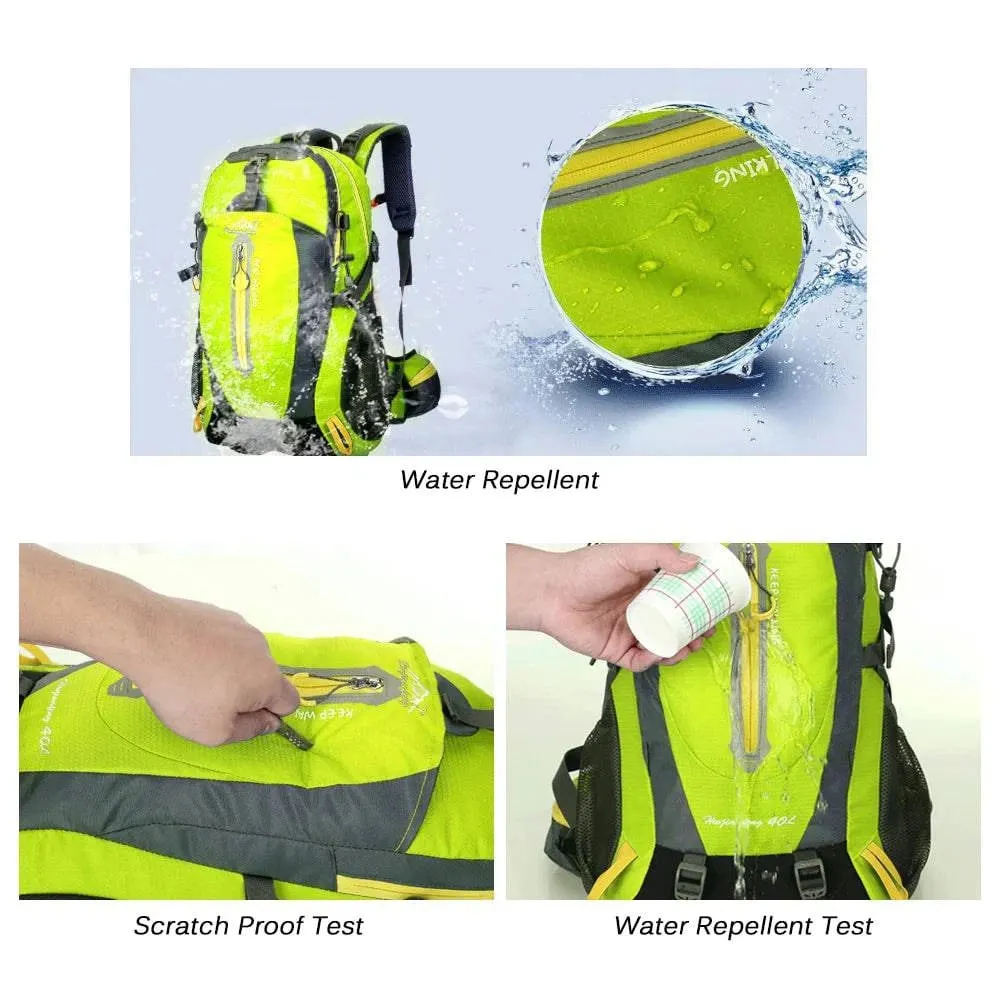 40L Waterproof Climbing Backpack Rucksack Outdoor Sports Bag Travel Backpack Camping Hiking Backpack Women Trekking Bag For Men