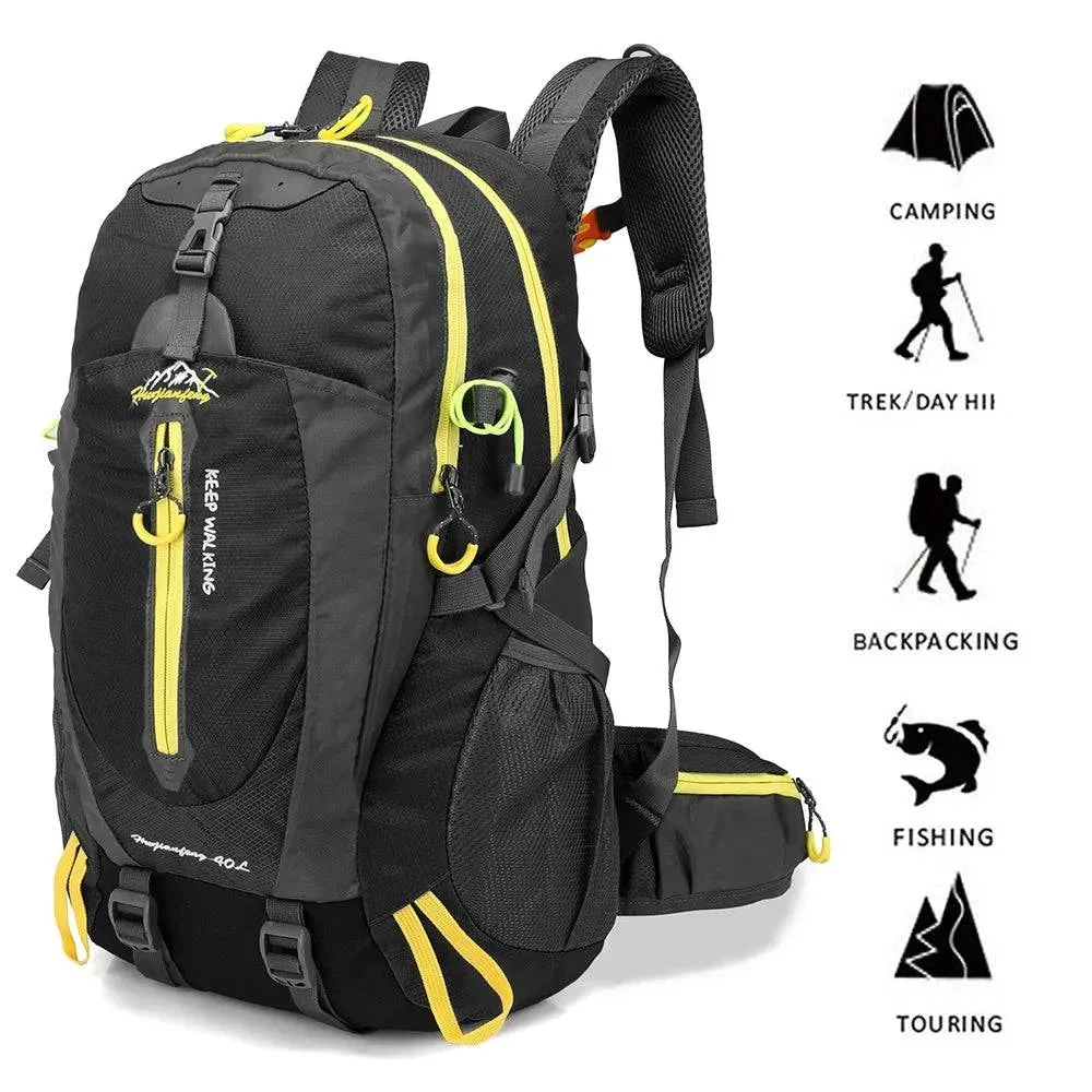 40L Waterproof Climbing Backpack Rucksack Outdoor Sports Bag Travel Backpack Camping Hiking Backpack Women Trekking Bag For Men
