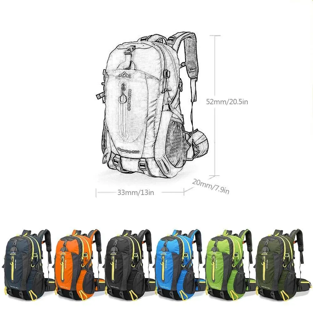 40L Waterproof Climbing Backpack Rucksack Outdoor Sports Bag Travel Backpack Camping Hiking Backpack Women Trekking Bag For Men