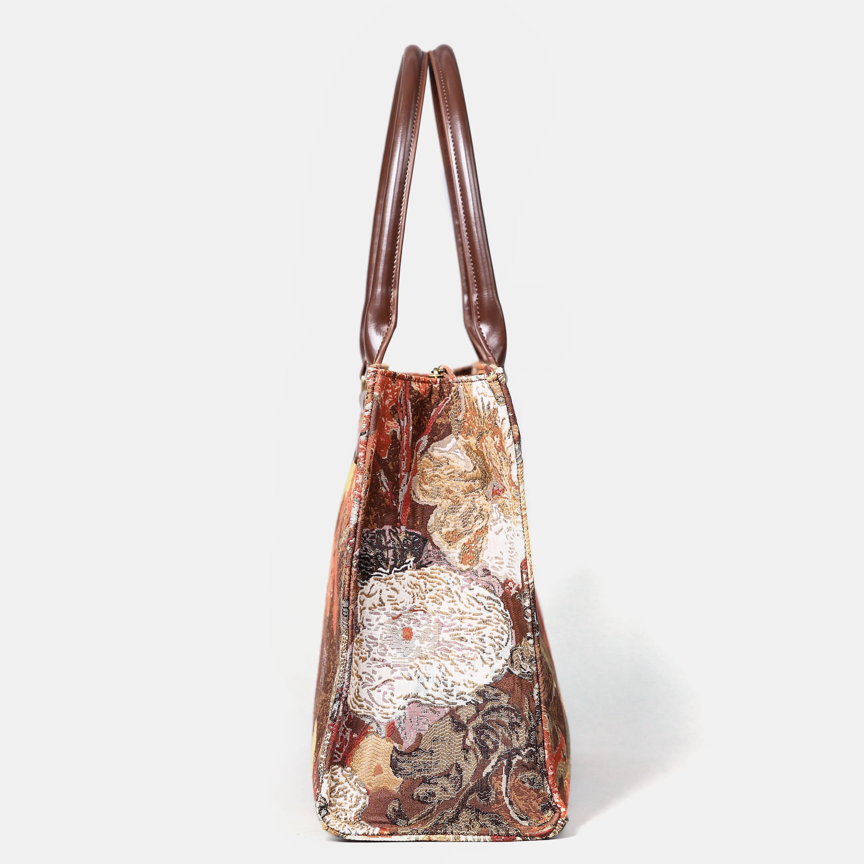 Abstract Brown Laptop Work Tote