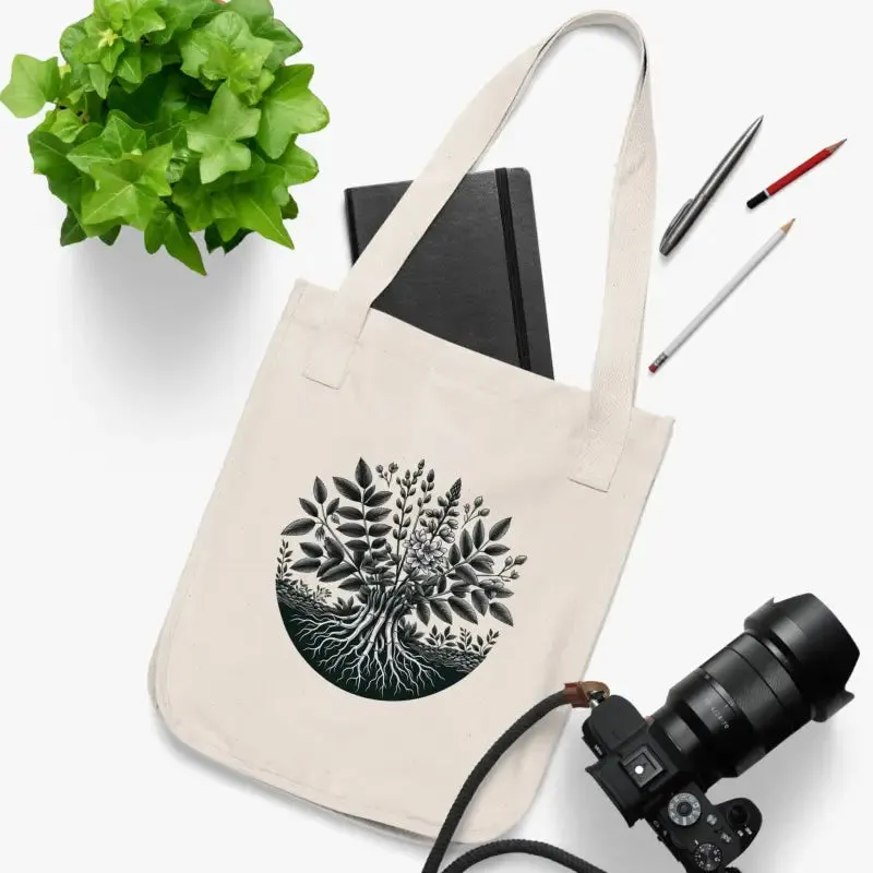 Autumn Eco Friendly Canvas Tote with Squirrel Design