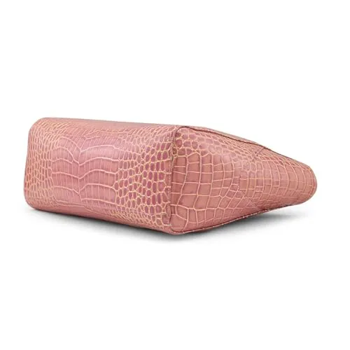 Caprese Miranda Tote Bag, Large-Pink | Stylish Handbag for Women | Spacious, Versatile Office & Daily Essentials Tote | Top Zip Closure