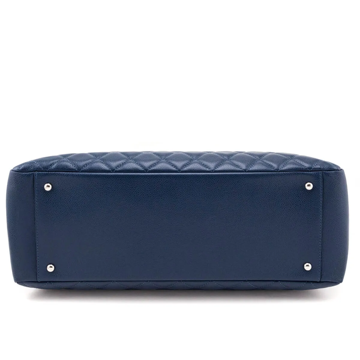 Chanel Blue Caviar Quilted XL Grand Shopping Tote