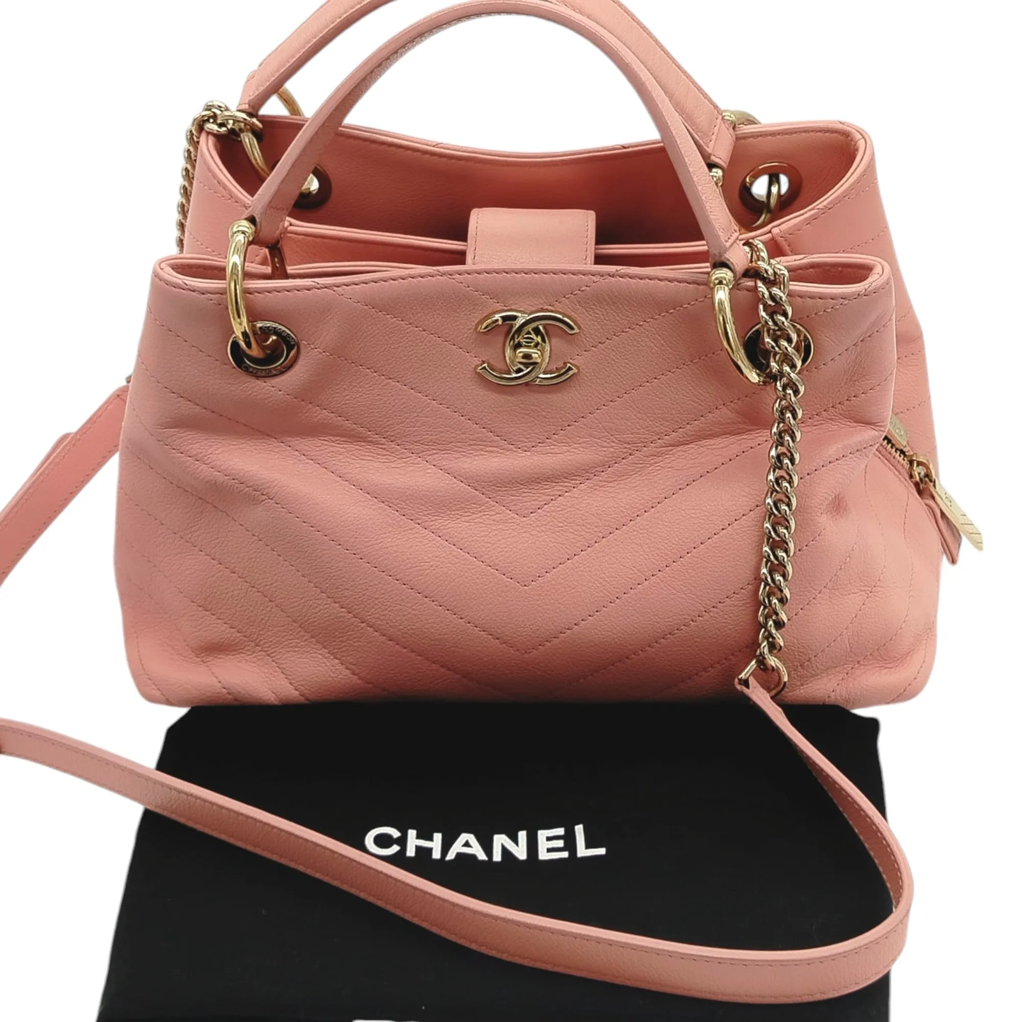 Chanel Chevron Chic Shopping Tote - '10s