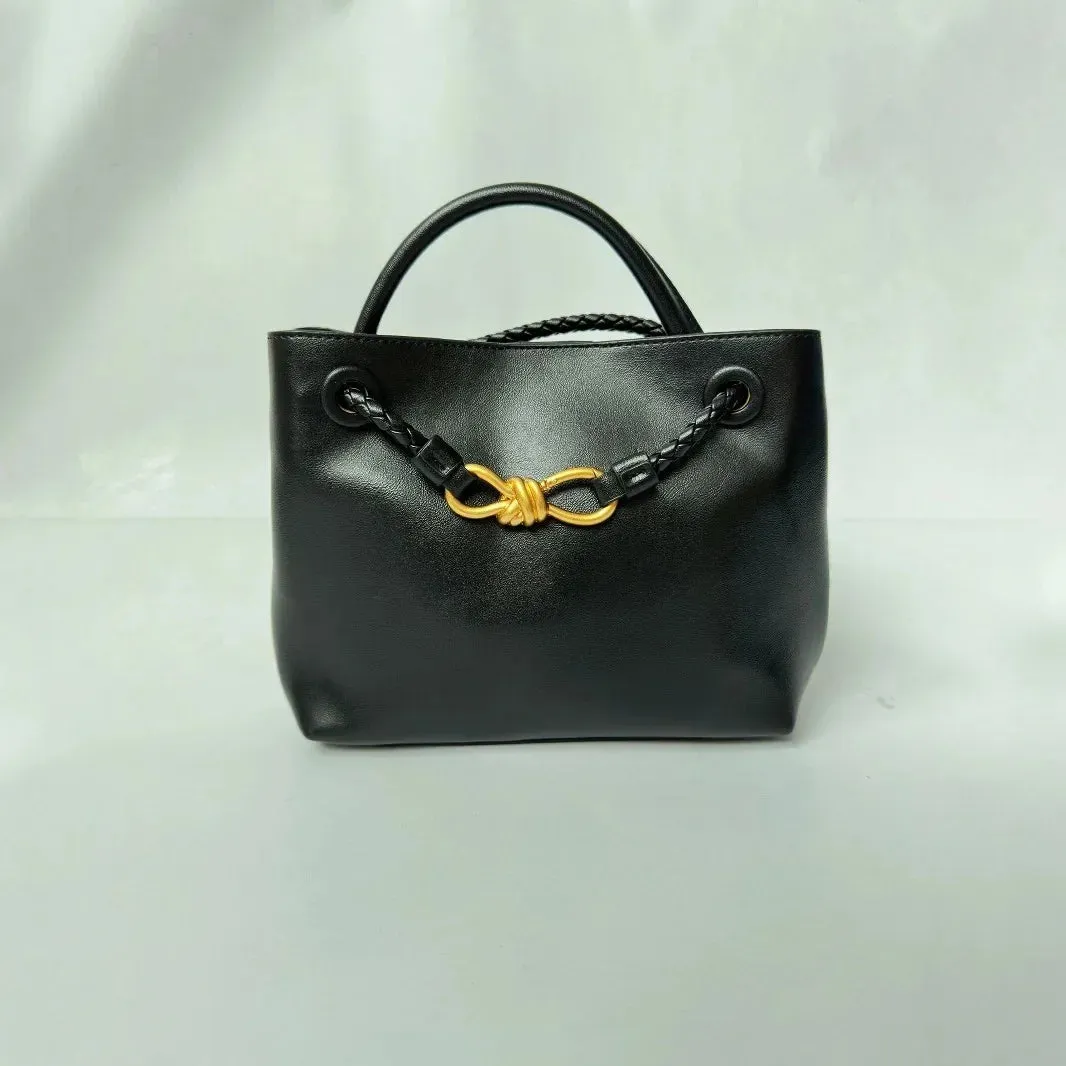 Classic Woven Strap Large Capacity Tote Bag