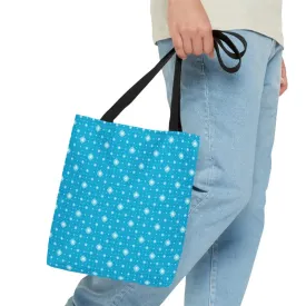 Cozy Blue Background Print Tote Bag