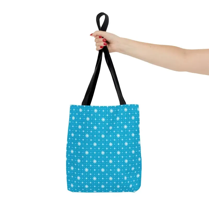 Cozy Blue Background Print Tote Bag