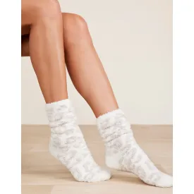 CozyChic In The Wild Socks- Cream/Stone