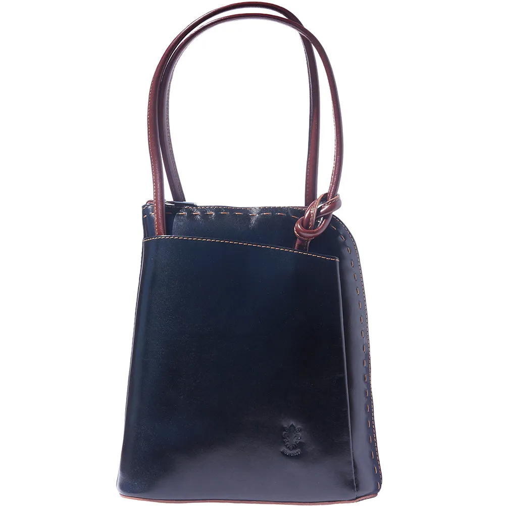 Daria Leather backpack-shoulder bag