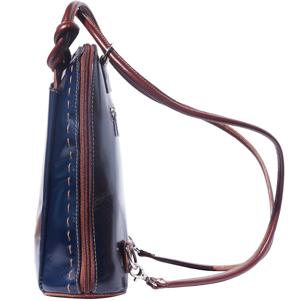 Daria Leather backpack-shoulder bag