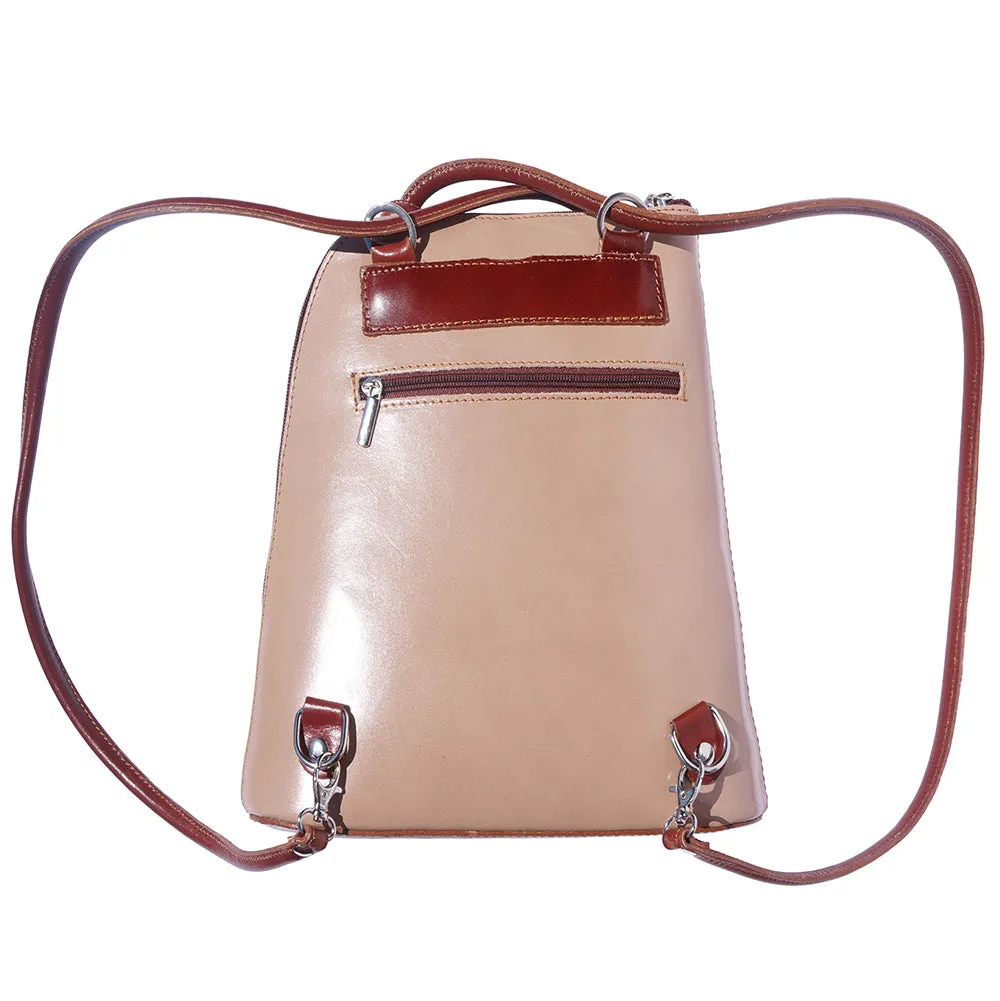 Daria Leather backpack-shoulder bag