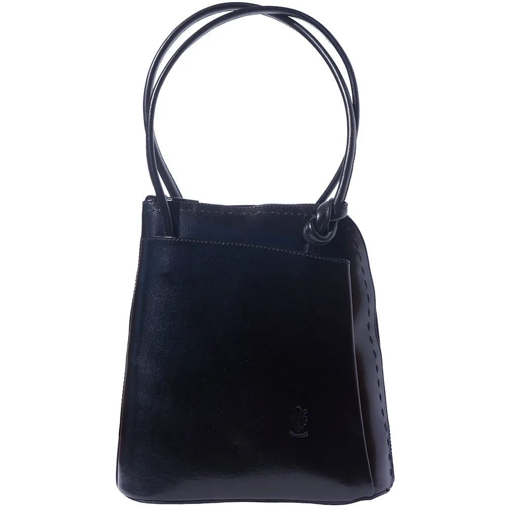 Daria Leather backpack-shoulder bag