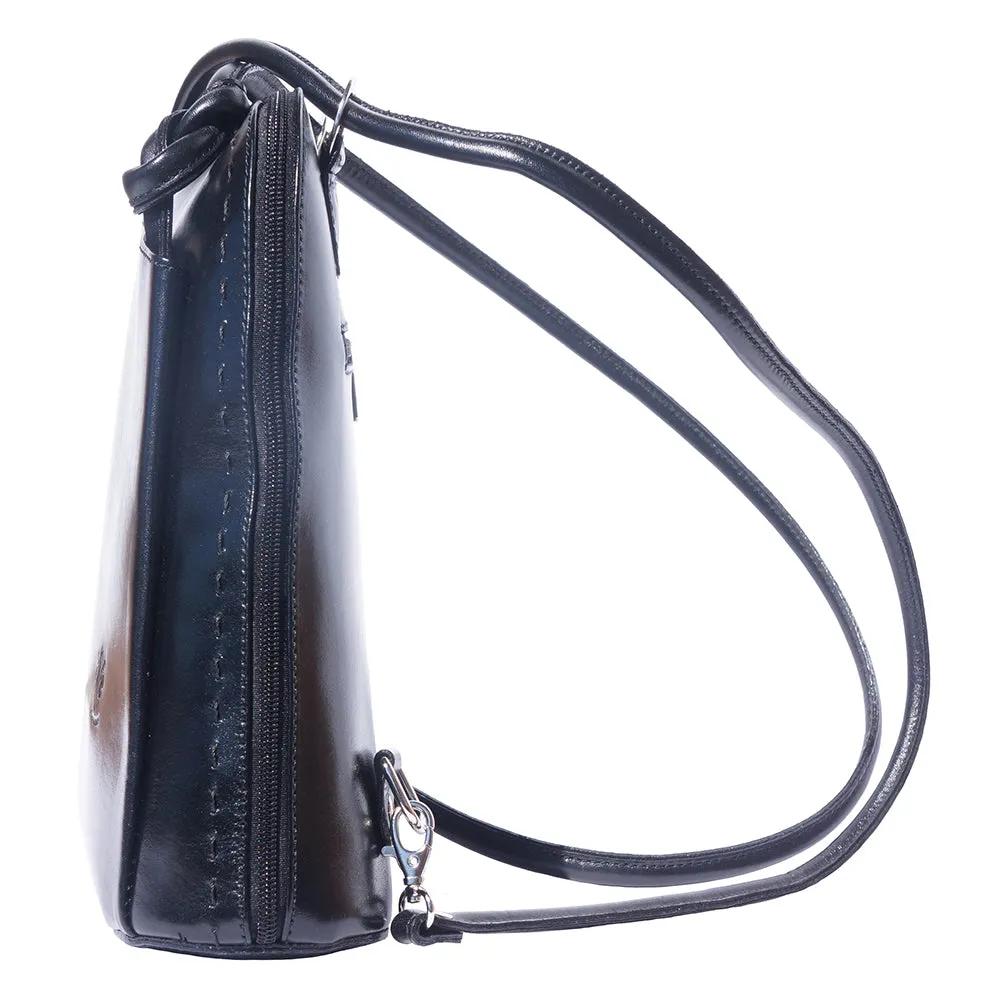 Daria Leather backpack-shoulder bag