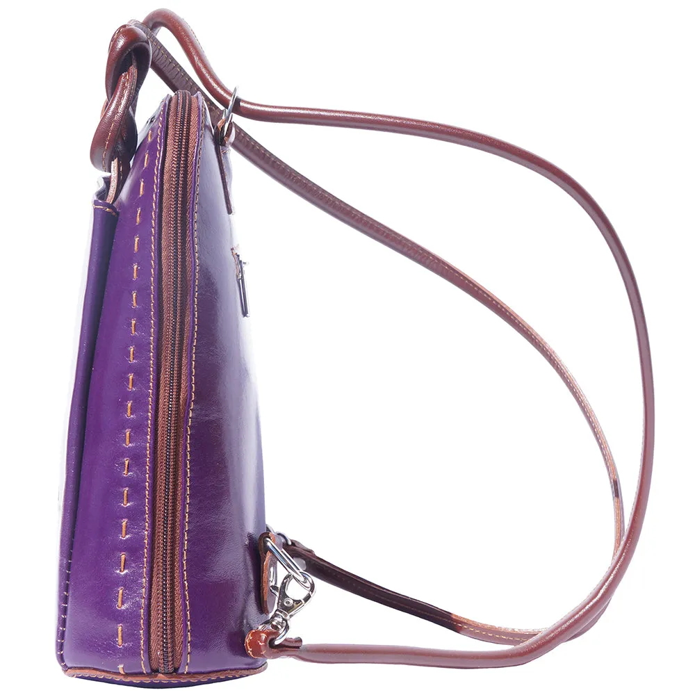 Daria Leather backpack-shoulder bag