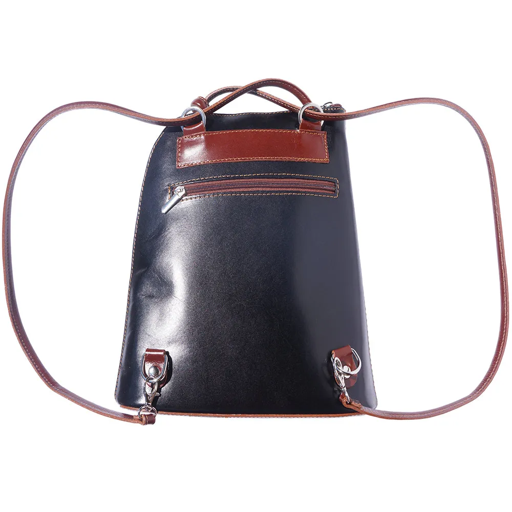 Daria Leather backpack-shoulder bag