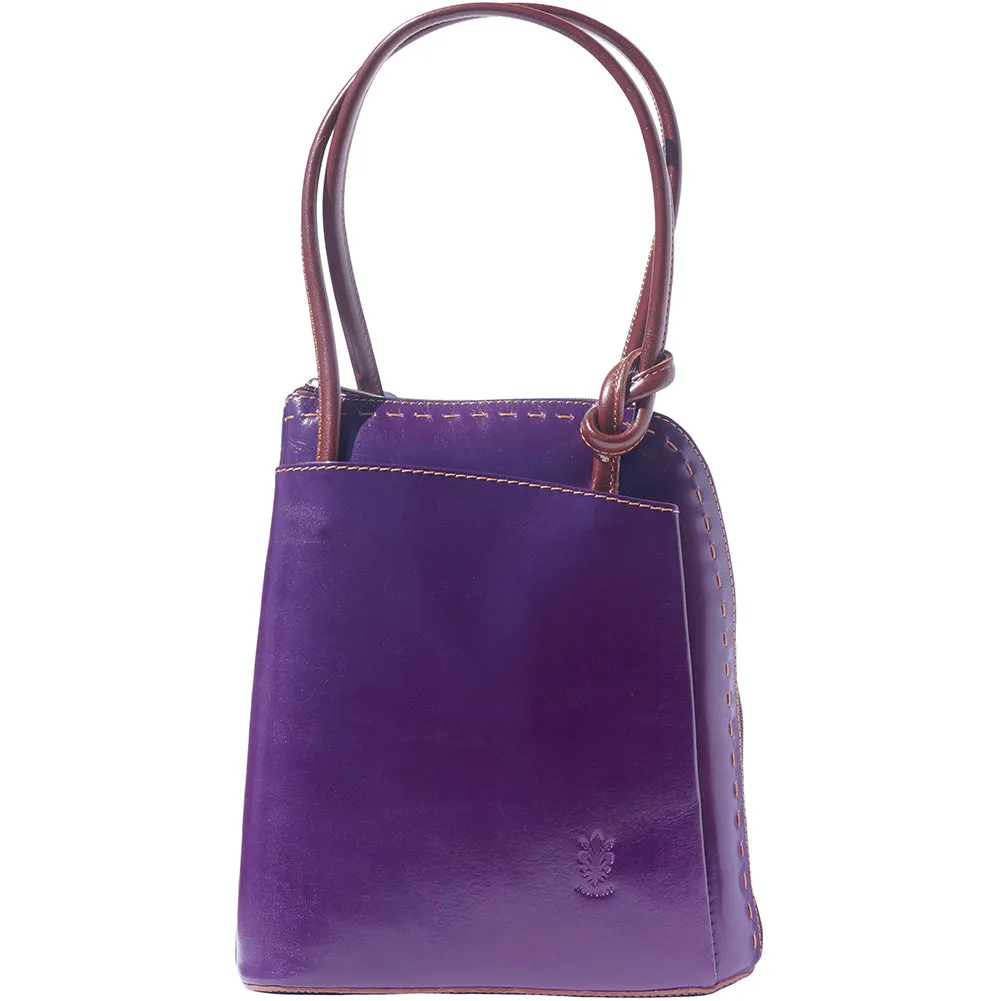 Daria Leather backpack-shoulder bag