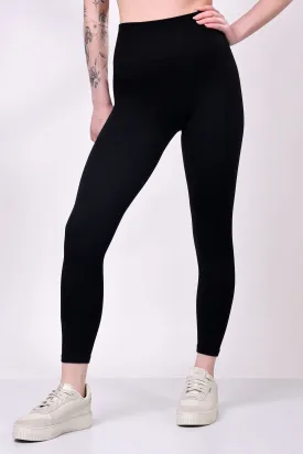 Eclipse Ribbed Sculpt Leggings - Black