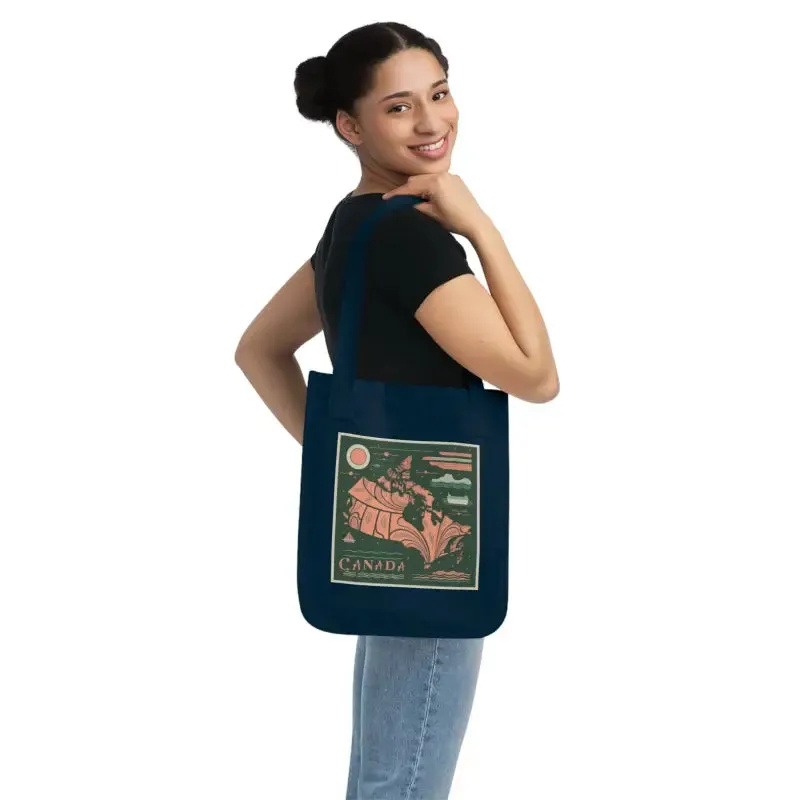 Eco Friendly Canada Day Canvas Tote Canadian Flag
