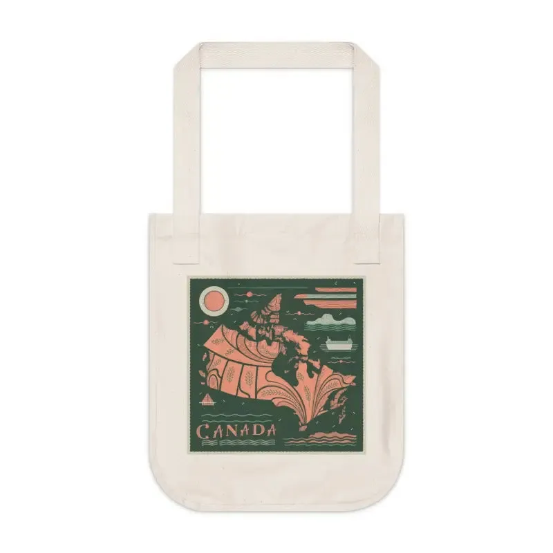 Eco Friendly Canada Day Canvas Tote Canadian Flag