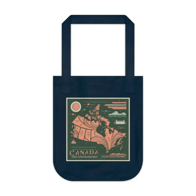 Eco Friendly Canada Day Canvas Tote Canadian Flag