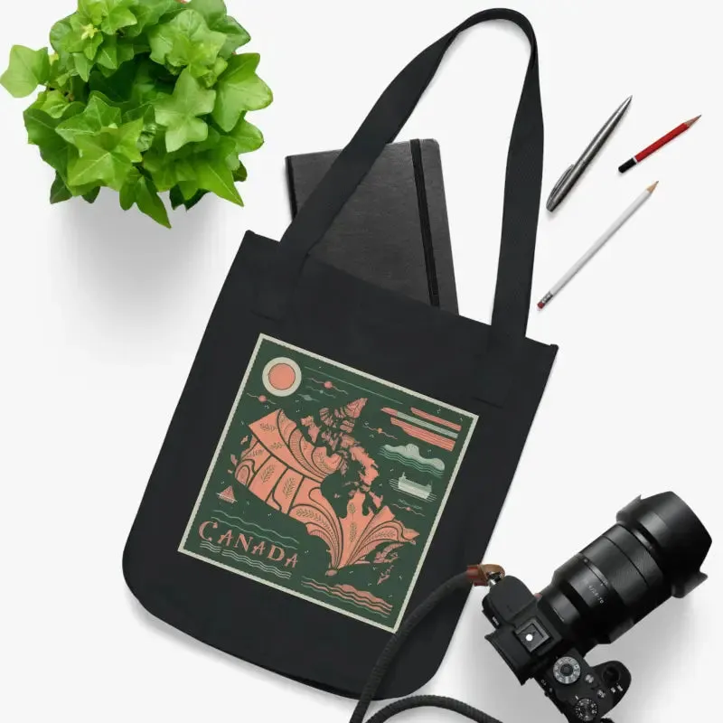 Eco Friendly Canada Day Canvas Tote Canadian Flag
