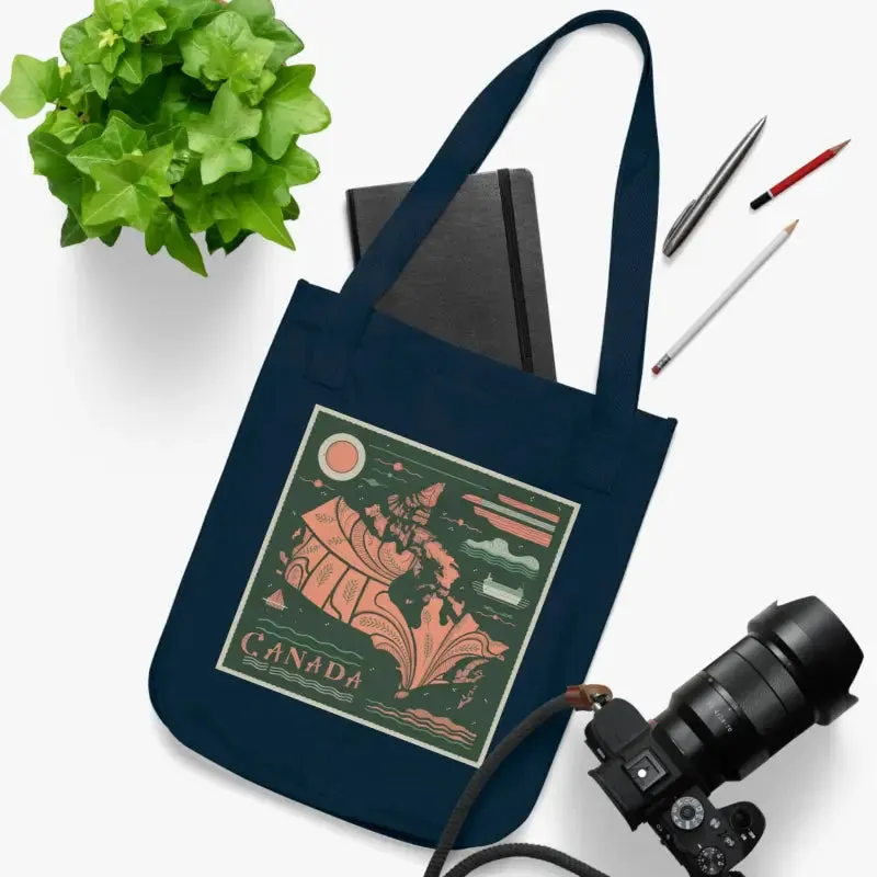 Eco Friendly Canada Day Canvas Tote Canadian Flag