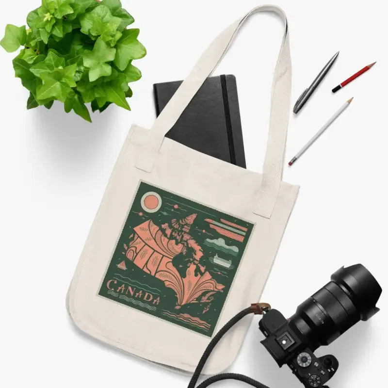 Eco Friendly Canada Day Canvas Tote Canadian Flag