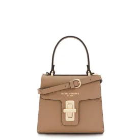 Femme Forte Simone Mini beige leather handbag calfskin leather