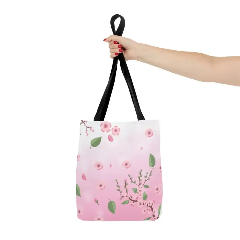 Flower Chic Pink Tote Bag with Floral Pattern