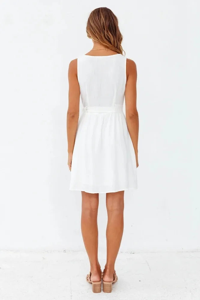 Francis Cotton Pocketed Button Down Shirt Dress