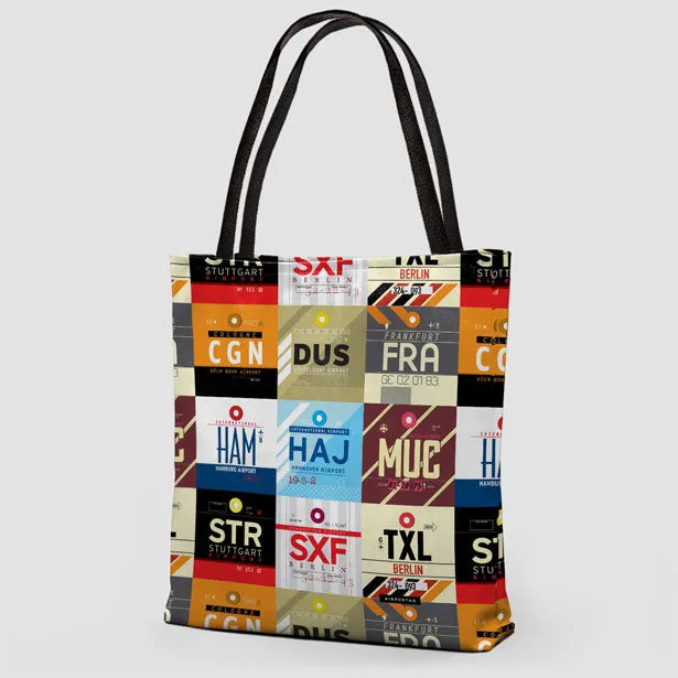 Germany Airports - Tote Bag