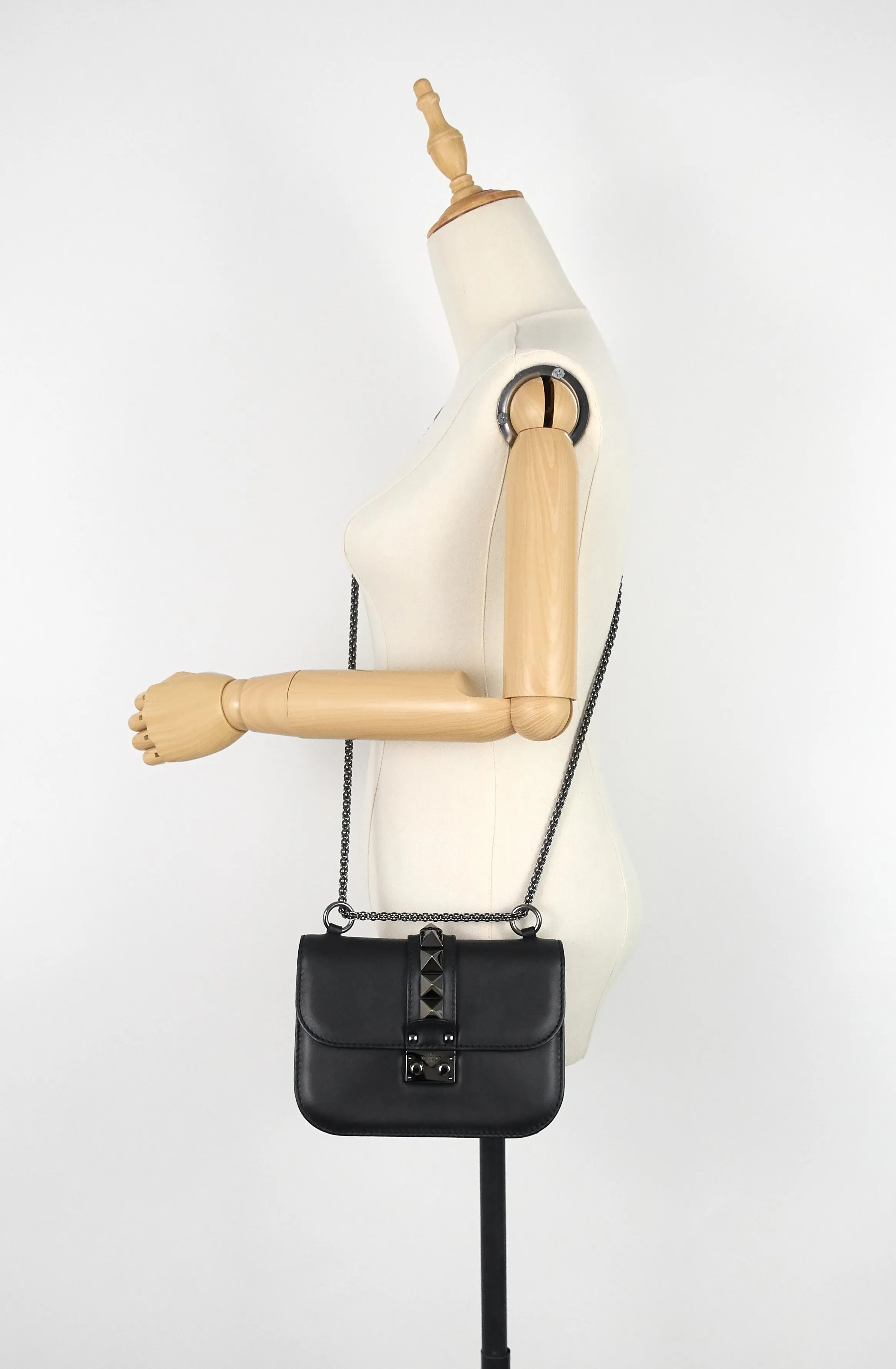 Glam Lock Small Leather Bag