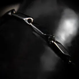 Huguito Stainless Steel Bar Link Bracelet