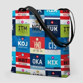 Japanese Airports - Tote Bag