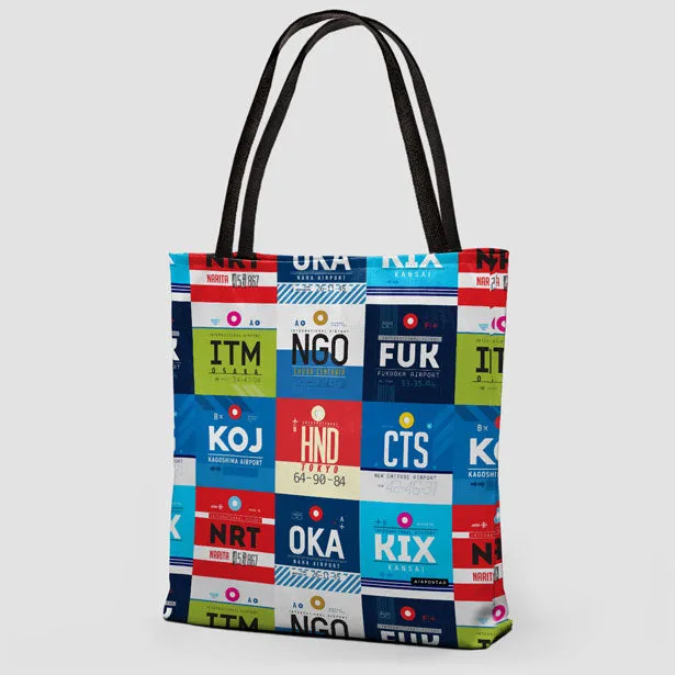 Japanese Airports - Tote Bag