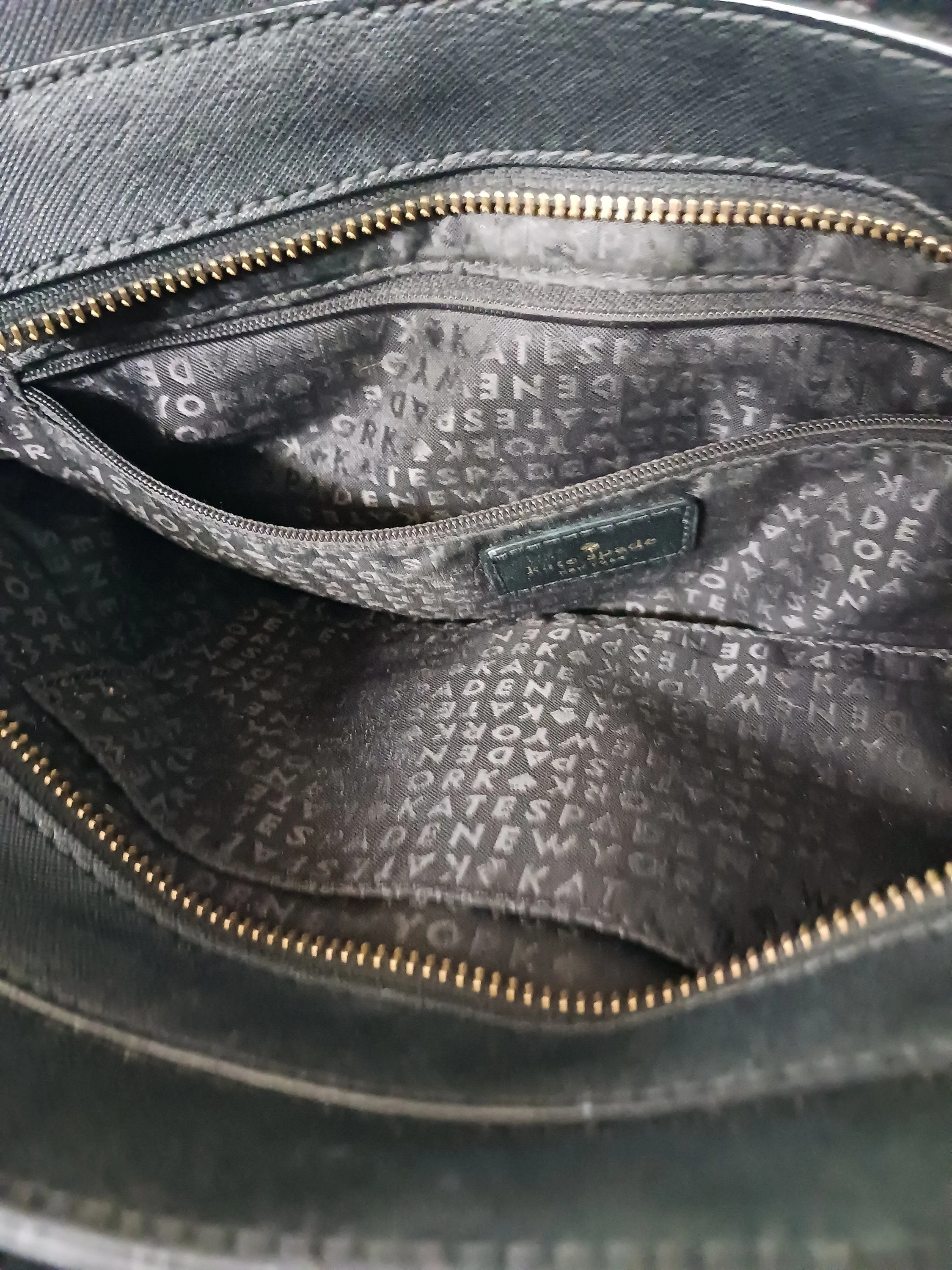 Kate Spade Satchel, Business, Casual, Daywear, Beige, Brown, Signature Bag, EUC, Stylish Professional Briefcase Style Handbag