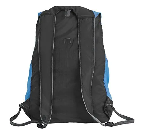Lewis N Clark Electrolight Multipurpose Packable Lightweight Travel Backpack, Charcoal/Bright Blue,