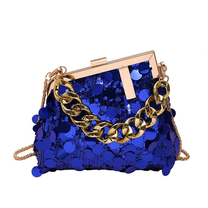 Lilipretty Sequin Chain Shoulder Crossbody Evening Bag