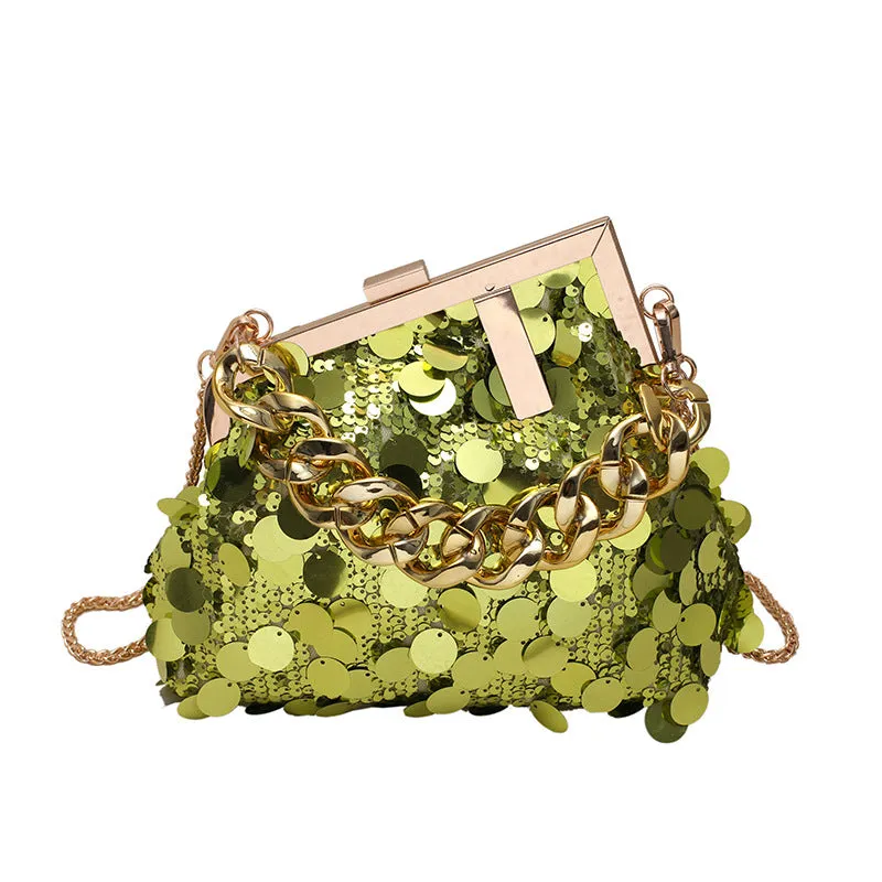 Lilipretty Sequin Chain Shoulder Crossbody Evening Bag