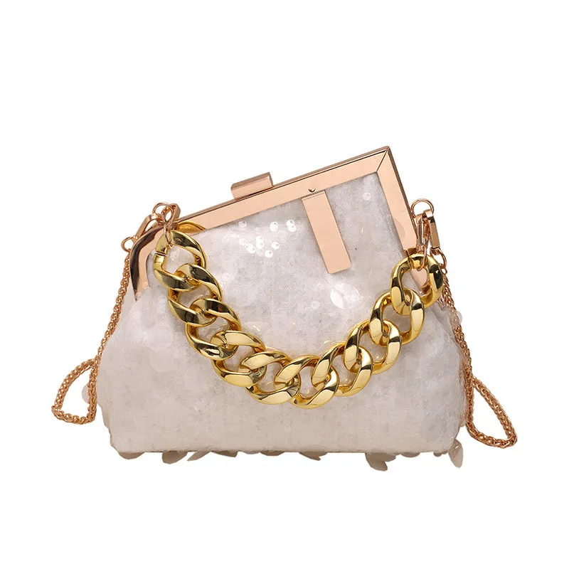 Lilipretty Sequin Chain Shoulder Crossbody Evening Bag