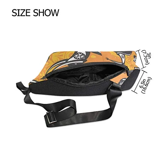 Lovexue Sling Bag African Dancer Figures Womens Chest Shoulder Backpacks Crossbody Tactical Bag