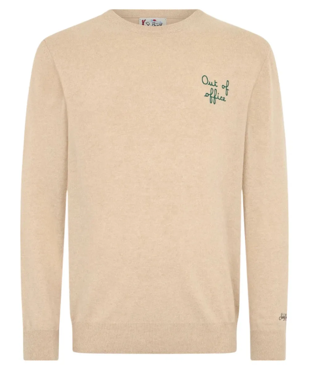Maglione Heron con Ricamo "Out of Office"