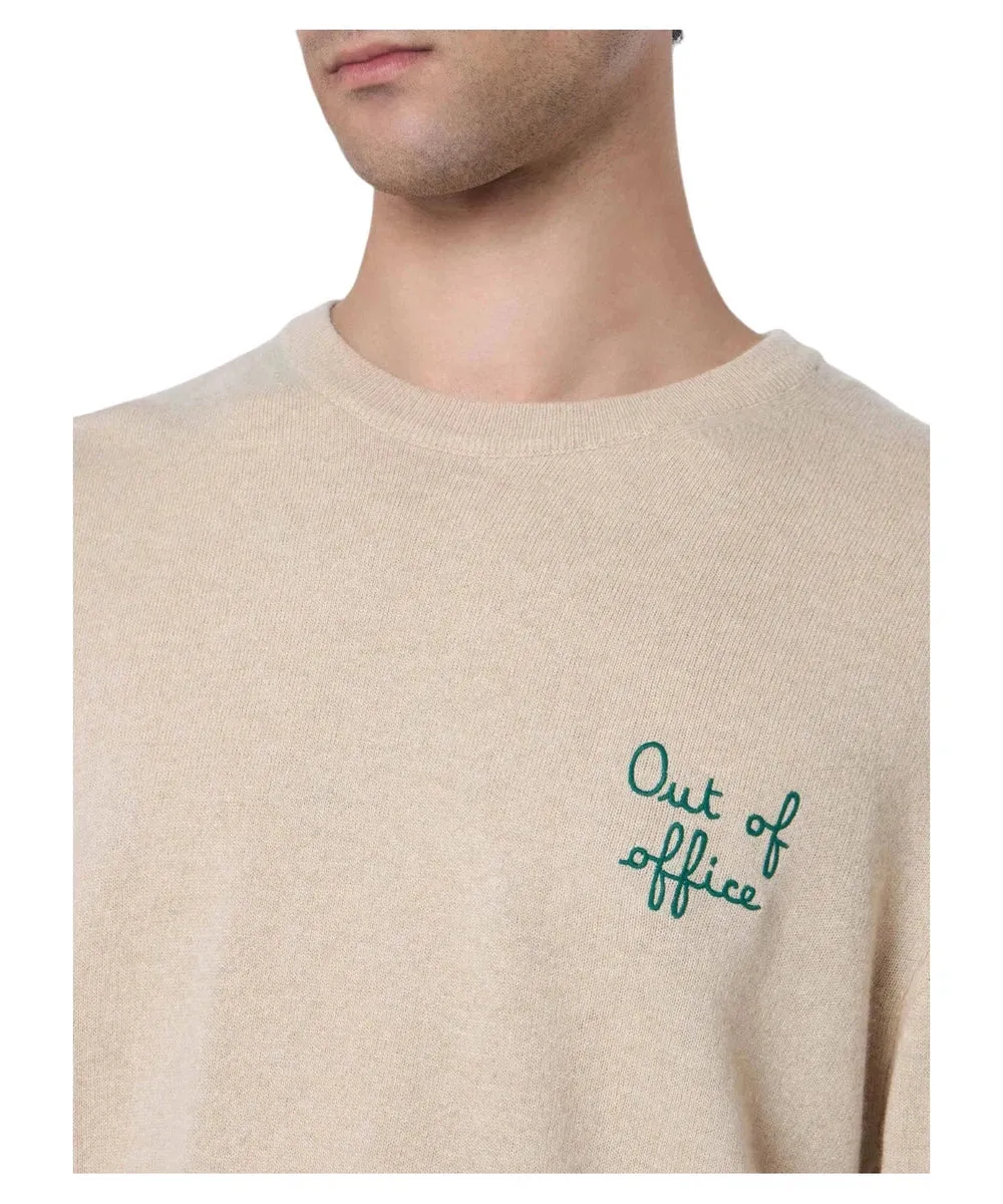 Maglione Heron con Ricamo "Out of Office"