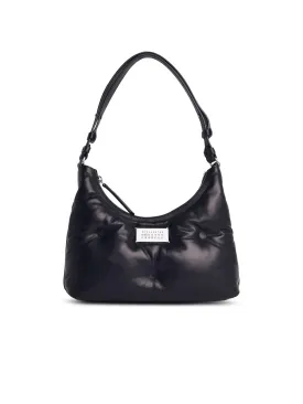 Maison Margiela 'Hobo Glam Slam' Black Leather Bag Women