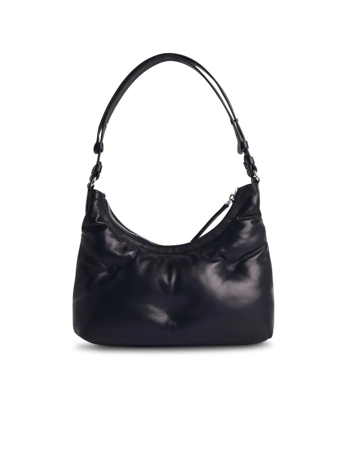 Maison Margiela 'Hobo Glam Slam' Black Leather Bag Women