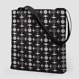 Pan Am Plane Pattern - Tote Bag